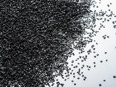 Residual PET material turned into injection molding material