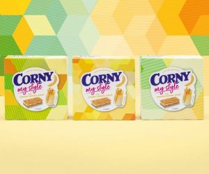 Unique Packaging made from Printa™ for CORNY muesli bars