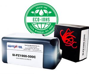 ENVIRONMENTALLY FRIENDLY MINERAL OIL FREE INKS, FROM SQUID INK MANUFACTURING