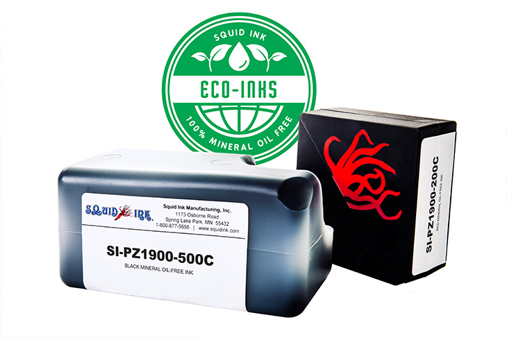 ENVIRONMENTALLY FRIENDLY MINERAL OIL FREE INKS, FROM SQUID INK MANUFACTURING