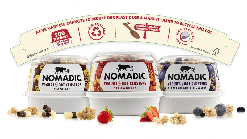 Nomadic Dairy’s packaging reduces plastic and communicates its sustainability credentials