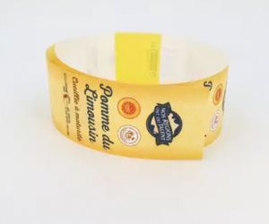 Partially coated banding paper with significantly less than 5 % foreign material