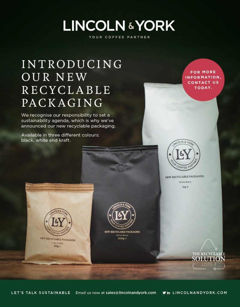 Lincoln & York’s recyclable coffee packaging receives GOLD “Packaging Innovation Award 2020”