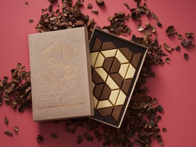 Utilising waste materials to create a desirable and sustainable packaging design for premium chocolate.