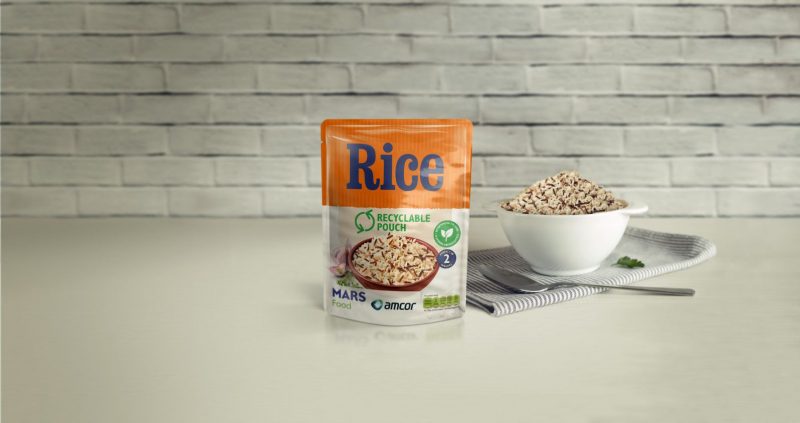 Mars Food and Amcor announce an industry first move to launch a recyclable microwavable rice pouch
