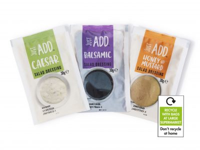 FFP Packaging Solutions work with JDM Food Group to produce 100% recyclable sachets for hot fill applications