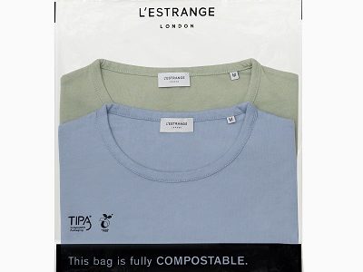 Menswear designer L’Estrange introduces compostable packaging to tackle plastic use