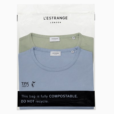 Menswear designer L’Estrange introduces compostable packaging to tackle plastic use