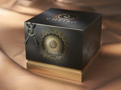 Desirable and sustainable candle packaging design using natural mineral powders