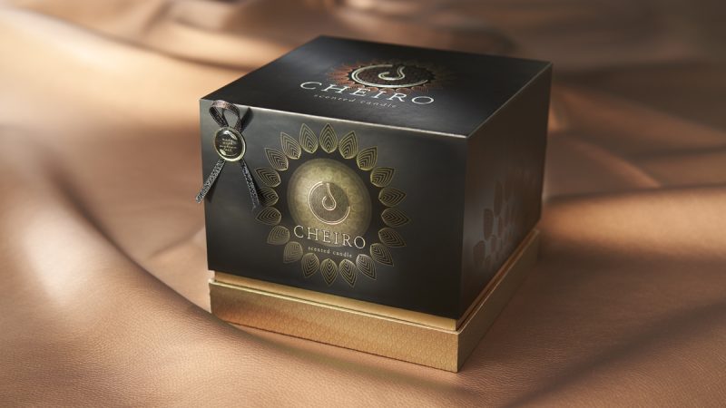 Desirable and sustainable candle packaging design using natural mineral powders