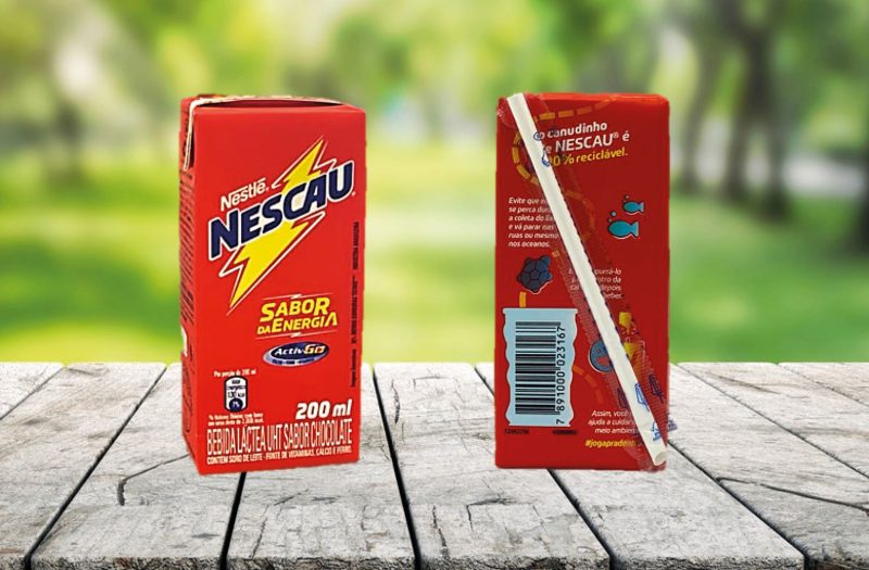 Nestlé Brazil introduces paper straws from SIG on all NESCAU carton packs