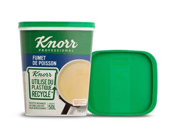 SABIC’s certified circular PP copolymer selected for Unilever’s Knorr® bouillon powder containers produced by Greiner Packaging
