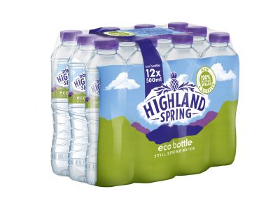 Highland Spring leads in sustainability with 100% recycled Duralite R Eco Pack