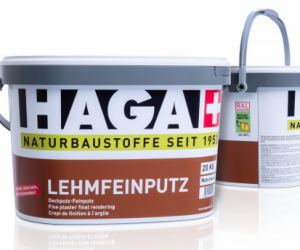 HAGA AG – Clay plaster henceforth in recycled packaging from Jokey