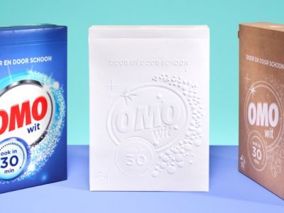 Reducing materials to design sustainable laundry packaging