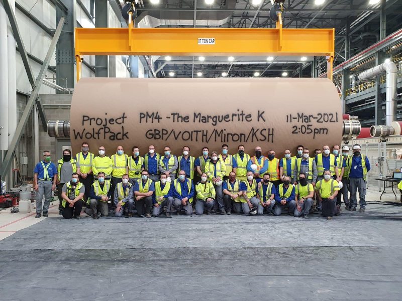 Successful start-up of complete paper production line