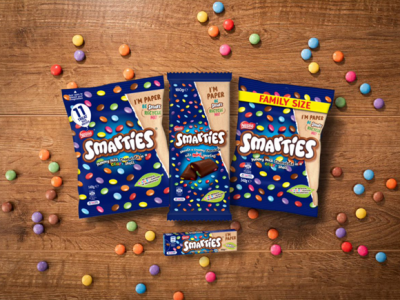 Smarties Switches Entirely to Recyclable Paper Packaging