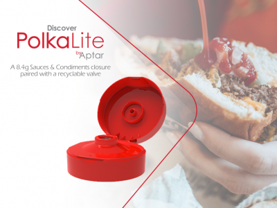 Aptar Food + Beverage Introduces PolkaLite™ Closure paired with SimpliCycle™ Valve Technology
