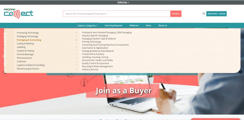 New online platform for the processing and packaging industry