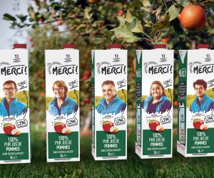 Intermarché choses  SIGNATURE for the launch of its new fair apple juice