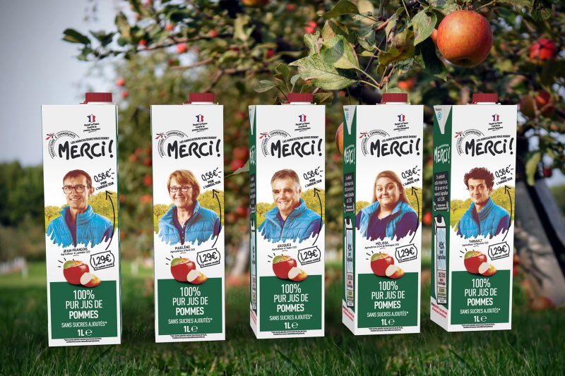 Intermarché choses SIGNATURE for the launch of its new fair apple juice