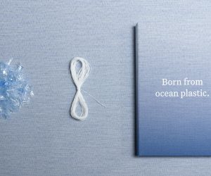 Toile Ocean: The first book cover made from recycled ocean-bound plastic