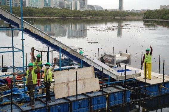 Huhtamaki partners with RiverRecycle and VTT to develop technology to tackle floating river waste.
