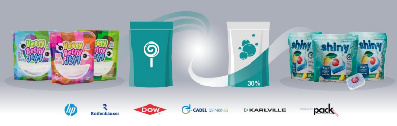 Dow, HP, Reifenhäuser, Cadel Deinking, and Karlville deliver pioneering recycling proof of concept to help close the loop for digitally printed pouches