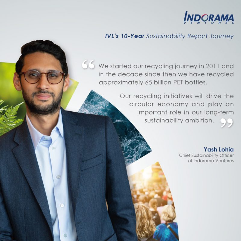 Indorama Ventures launches its 10th annual Sustainability Report celebrating a decade of PET recycling and carbon reduction milestones