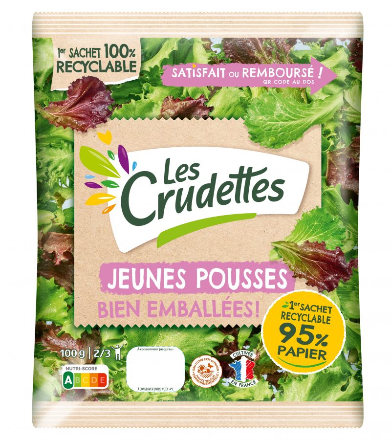 Les Crudettes salads stay fresh in Mondi’s recyclable functional barrier paper