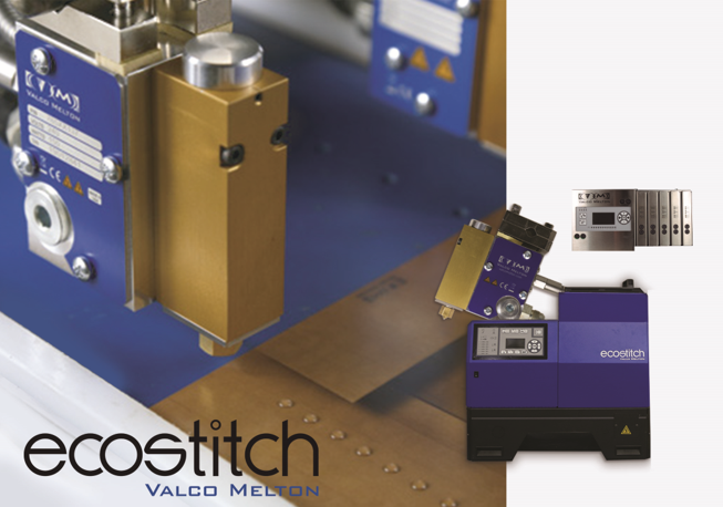 Valco Melton’s new EcoStitch™ all-electric solution for end-of-line packaging allows total control of the complete hot melt application process and important glue savings