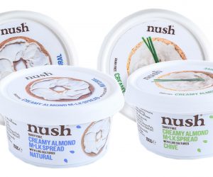 Nush relaunches dairy-free cream cheese in recyclable cups with snap-on lids