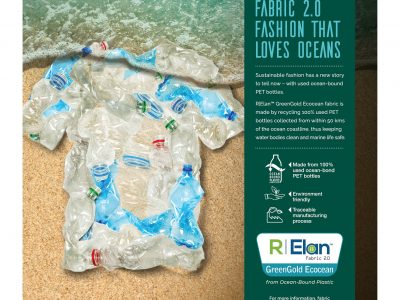 R|Elan™ GreenGold Ecocean – A Sustainable fabric that cares for our Oceans