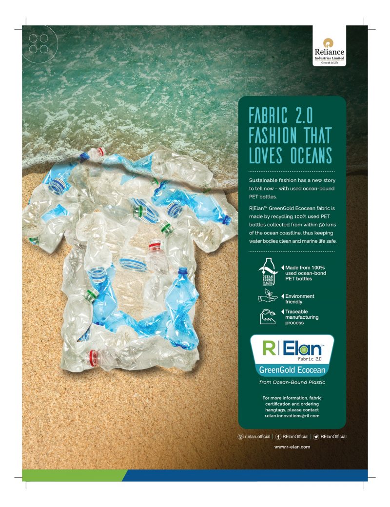 R|Elan™ GreenGold Ecocean – A Sustainable fabric that cares for our Oceans