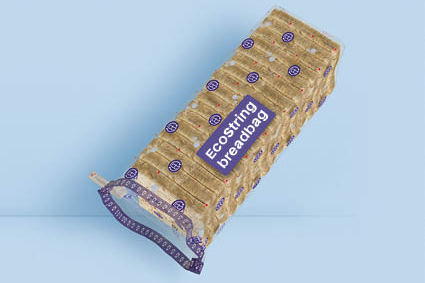 EcoString breadbag: Schur Flexibles presents bread package made of recyclable monomaterial with innovative drawstring solution