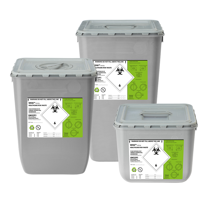 The world’s first UN-approved clinical waste container made from post-consumer recycled plastic is launched in the UK