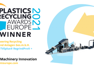EREMA awarded for the Recycling Machinery Innovation of the Year