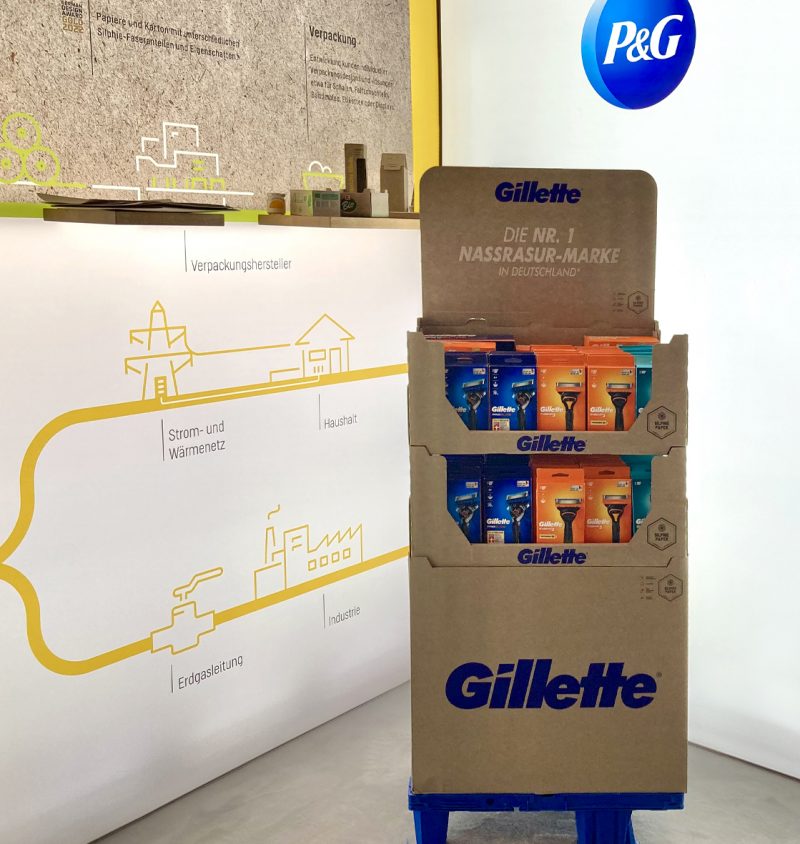Gillette to grow sales more sustainably with silphie displays from STI Group
