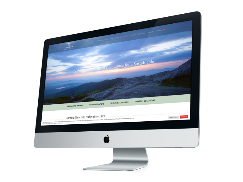 MONADNOCK PAPER MILLS LAUNCHES NEW WEBSITE