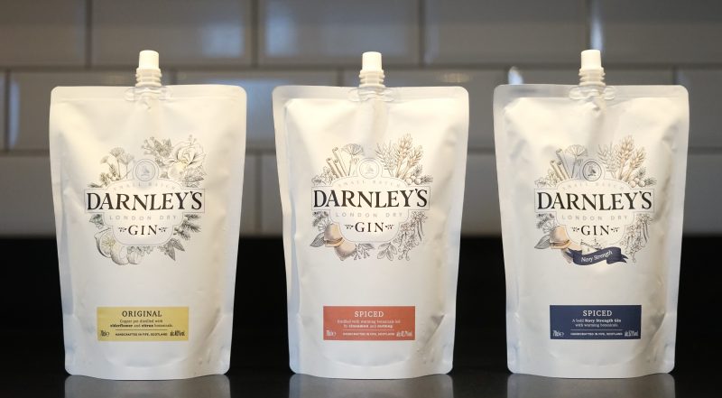 Darnley’s Gin Launches Recyclable Gin Pouches