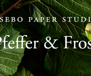 Lessebo Paper Studio collaborates with Pfeffer & Frost