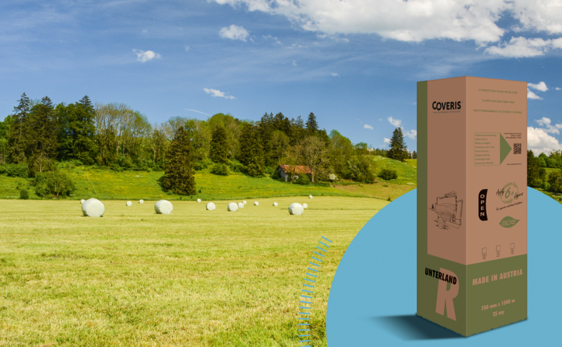 Coveris Unterland R silage film for more sustainable bale wrapping