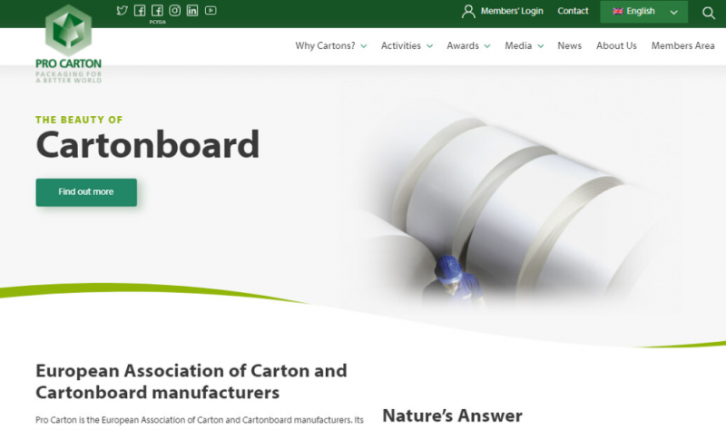Pro Carton relaunches website for ‘exciting new era’ of sustainable packaging