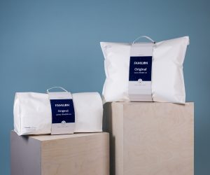 Familon uses Paptic® in its new plastic-free packaging line for pillows and quilts