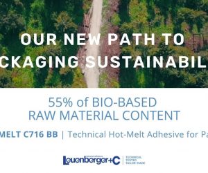 Leuenberger presents Termomelt C716 BB, the new packaging technical adhesive with a Bio Based raw material content of 55%