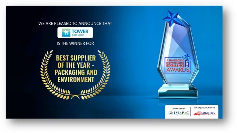 Award for Tower’s reusable pharmaceutical cold chain containers