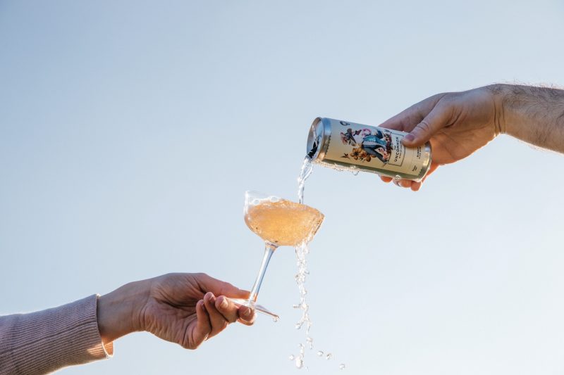 Canned Wine in Upper Class