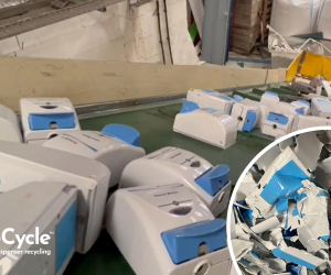 UPWOOD CLEANING & HYGIENE PIONEERS HYGIENE DISPENSER RECYCLING INITIATIVE