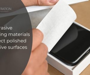 100% cellulose based anti abrasive protection for polished and sensitive surfaces
