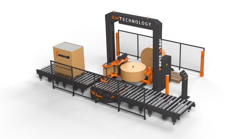 Mondi teams up with EW Technology to launch new machine for paper pallet wrapping